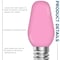 Luxrite C7 LED Pink Light Bulbs for String Lights 0.5W Enclosed Fixture Rated E12 Candelabra Base, 12PK LR21754-12PK - alternate 2